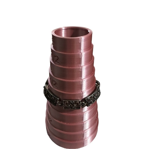 Premier Designs 2 Silver Tone 1 Rectangle & 1 Square Ornate Link Bracelets 7” - Picture 4 of 16